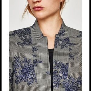 ZARA CHECK FROCK COAT